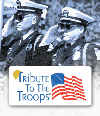 Tribute to the Troops banner